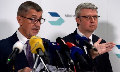 Andrej Babiš a Karel Havlíček (oba ANO) (ČTK)