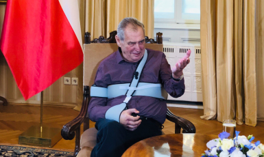 Miloš Zeman  (twitter Jiřího Ovčáčka)