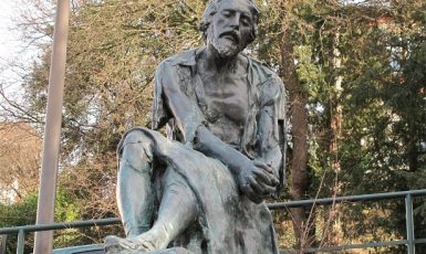 Servetův památník ve švýcarské Ženevě (wiki)