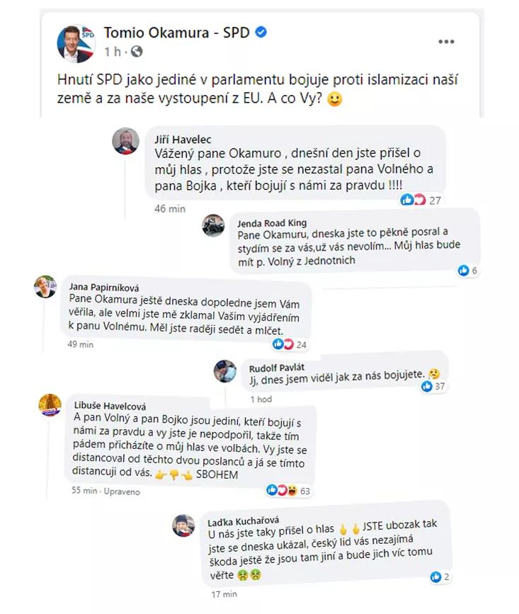 FB, Diagnóza Tomio Okamura