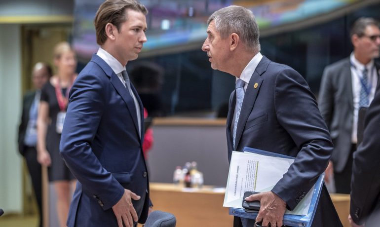 Sebastian Kurz a Andrej Babiš (Evropská unie)