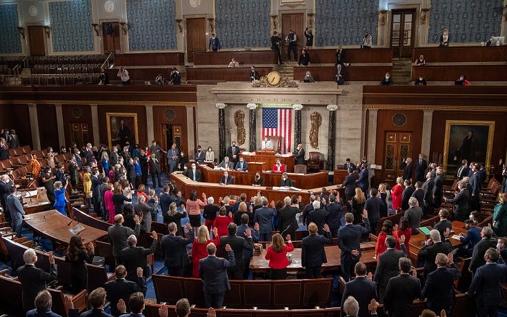 Zasedání Sněmovny reprezentantů Kongresu USA (leden 2021) (United States Congress)