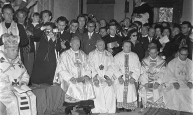 Katolická konference Dílo koncilové obnovy na Velehradě (1968) (ČTK/Nesvadba František)