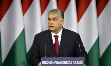 Maďarský premiér Viktor Orbán (ČTK/AP/Zsolt Szigetvary)