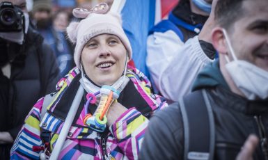 Demonstrace antirouškařů (Alena Spálenská)