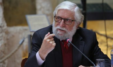 Ivan M. Havel na konferenci Mysl, smysl, svět v Praze (2017) (ČTK/Pertáková Jana)