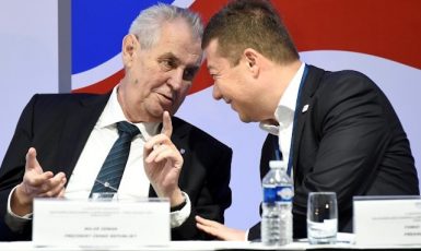 Miloš Zeman a Tomio Okamura (ČTK)
