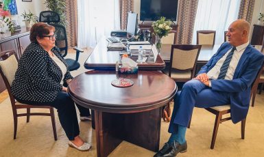 Ministryně spravedlnosti Marie Benešová a nejvyšší státní zástupce Igor Stříž. (Nejvyšší státní zastupitelství)