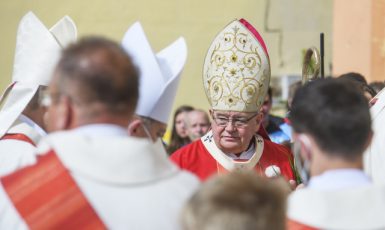 Kardinál Dominik Duka, arcibiskup pražský, v Nepomuku při slavnostní pouti k 300. výročí blahořečení Jana Nepomuckého (16. 5. 2021) (ČTK/Chaloupka Miroslav)