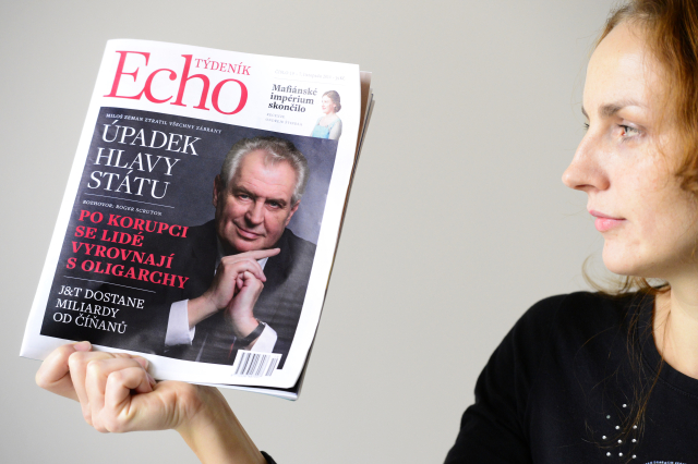 Týdeník Echo, který vyšel poprvé v listopadu 2014, se posunul k zapšklosti, mrzutosti a zakyslosti (ČTK/Vondrouš Roman)