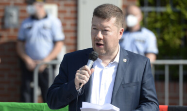 Předseda SPD Tomio Okamura  (ČTK)
