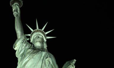 Socha Svobody v New Yorku – symbol svobodného Západu (ČTK/AP/Kathy Willens)