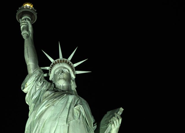 Socha Svobody v New Yorku – symbol svobodného Západu (ČTK/AP/Kathy Willens)