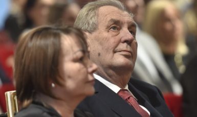 Prezident Miloš Zeman s první dámou Ivanou (ČTK)