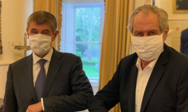 Andrej Babiš a prezident Miloš Zeman (ČTK)