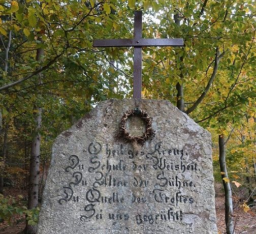 Kříž mlynáře Antona Jägera z Rudolfova v Jizerských horách (Petr Placák)