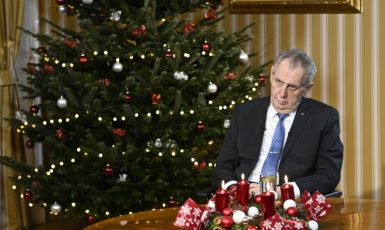 Vánoční poselství prezidenta Miloše Zemana (ČTK/Krumphanzl Michal)