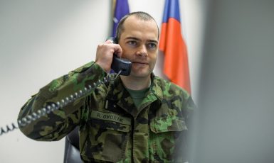 Velitel české jednotky v Litvě Roman Dvořák. (Armáda České republiky / se svolením autora)