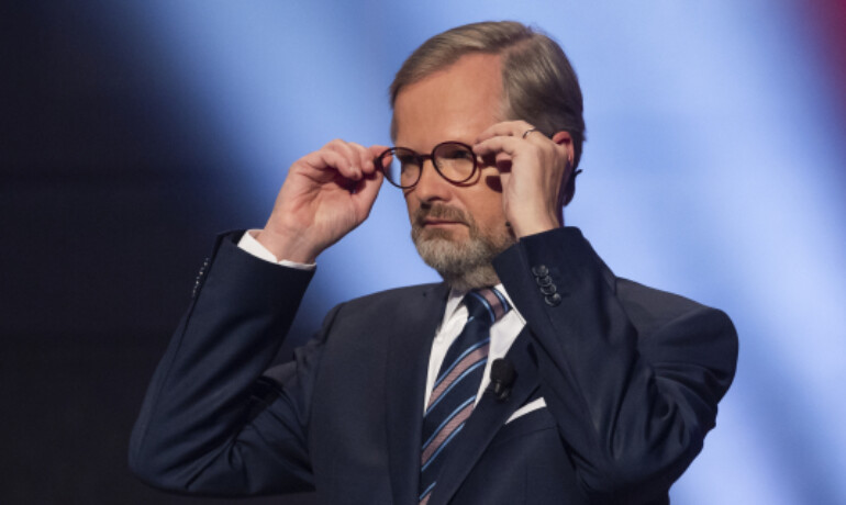 Premiér Petr Fiala (ODS) (ČTK/Deml Ondřej)