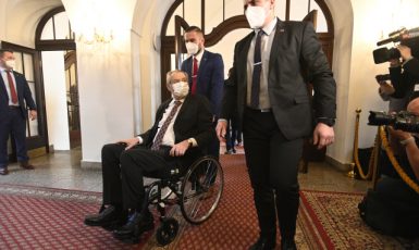 Prezident Miloš Zeman na schůzi poslanecké sněmovny (ČTK)