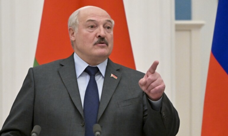Běloruský diktátor Alexandr Lukašenko (ČTK/AP/Sergei Guneyev)