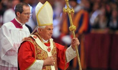 Papež Benedikt XVI. v roce 2008. (commons.wikimedia.org/CC BY-SA 3.0)