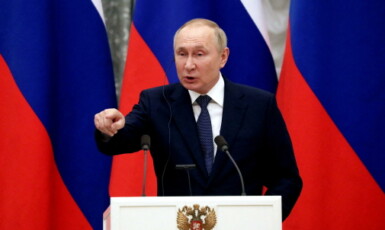 Ruský diktátor Vladimir Putin (ČTK/ABACA/Jacovides Dominique/Pool/ABACA)