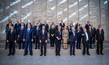 Lídři na summitu NATO v Bruselu (Severoatlantická aliance / se souhlasem)