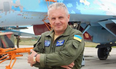 Oleksandr Oksančenko padl v leteckém boji nad Kyjevem (Неизвестен / Wikimedia Commons / CC BY 4.0)
