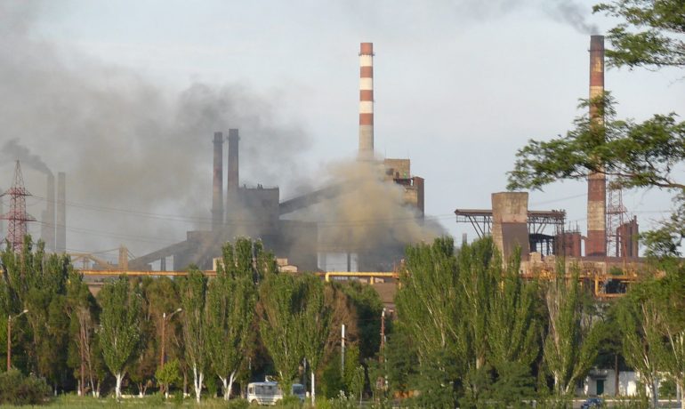 Ocelárna Azovstal v době před válkou na Ukrajině (MOs810, wikimedia, CC BY-SA 3.0)