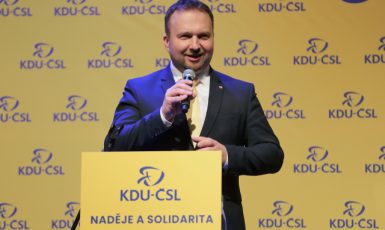 Předseda KDU-ČSL Marian Jurečka zahájil volební sjezd strany (ČTK/Sznapka Petr)