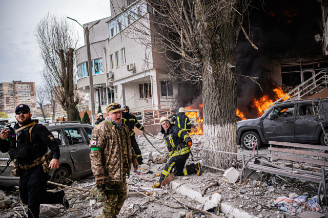 Zničený dům v ukrajinském městě Oděsa (ilustrační foto) (ČTK)