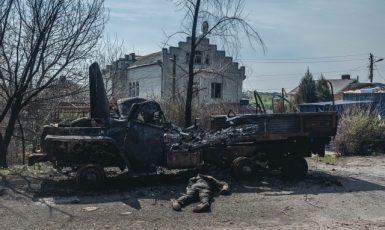 Zabitý ruský voják na Ukrajině (ČTK/ABACA/AA/ABACA)