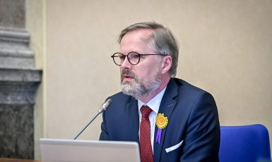 Premiér Petr Fiala (Úřad vlády, se svolením)
