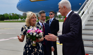 Americká první dáma Jill Bidenová při návštěvě Slovenska (Velvyslanectví Spojených států v Bratislavě / se souhlasem)
