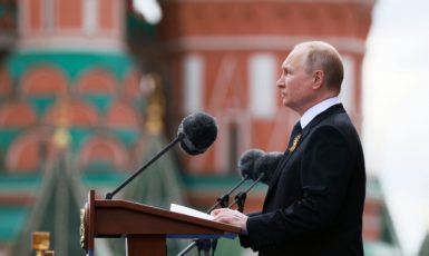 Ruský prezident Vladimir Putin (ČTK/AP/Mikhail Metzel)