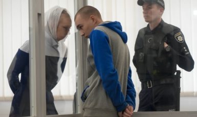 Jednadvacetiletý seržant Vadim Šišimarin byl shledán vinným (ČTK/AP/Natacha Pisarenko)