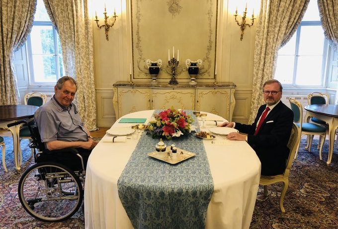 Prezident Miloš Zeman a premiér  (Kancelář prezidenta republiky)