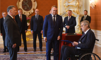 Prezident Miloš Zeman jmenoval Vladimíra Balaše ministrem školství (Kancelář prezidenta republiky)