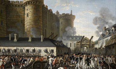 Dobytím Bastilly začala 14. července 1789 francouzská revoluce (anonym, 1789–1791) (Wikimedia Commons / Public Domain)