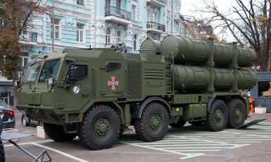 Ukrajinské střely Neptun na vojenské přehlídce v Kyjevě (2021) (VoidWanderer / Wikimedia Commons / CC BY-SA 4.0 / Public Domain)