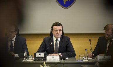 Kosovský premiér Albin Kurti (Office of the Prime Minister of the Republic of Kosovo / Public Domain)