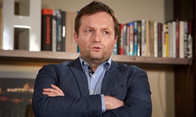 Vedoucí Programu bezpečnostních strategií bezpečnostního centra Evropské hodnoty Martin Svárovský (Knihovna Václava Havla / se souhlasem)