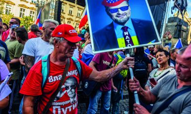 Demonstrace na Václavském náměstí (Jan Šibík / FORUM 24)