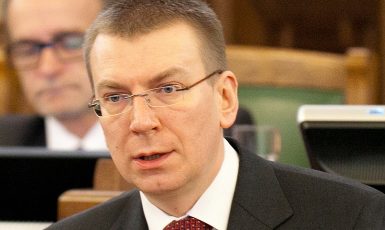 Lotyšský ministr zahraničí Edgars Rinkēvičs (Saeima, wikimedia, CC BY-SA 2.0)