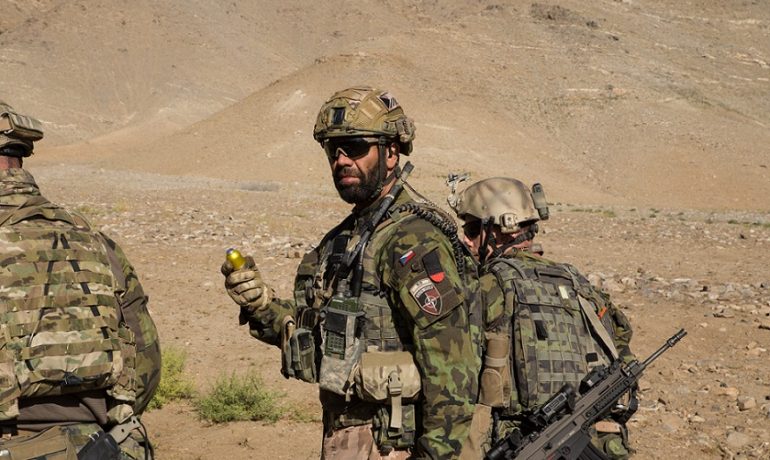 Rotný Milan Cisár jako voják Armády České republiky v Afghánistánu (2018) (Fotosbírka Milana Cisára (se svolením autora))