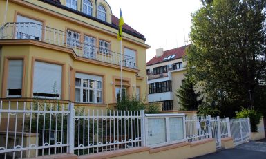 Budova ukrajinského velvyslanectví v pražské čtvrti Bubeneč (ČTK / Ruml Miloš)