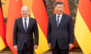 Německý spolkový kancléř Olaf Scholz na návštěvě komunistické Číny (2022) (Bundeskanzleramt / BRD (se souhlasem))