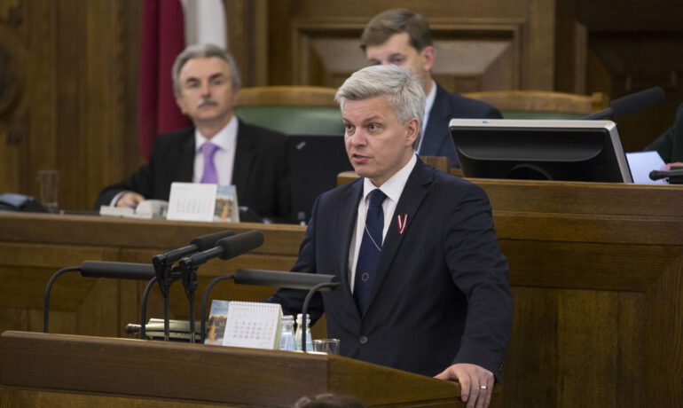 Politolog a bezpečnostní odborník Veiko Spolitis z Lotyšského institutu mezinárodních vztahů (Saeima / Wikimedia Commons / CC BY-SA 2.0)