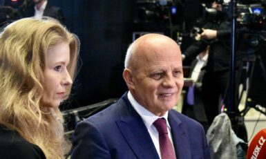 Michal Horáček ve volebním štábu prezidenta Petra Pavla (FORUM 24 / Vojtěch Laštůvka)